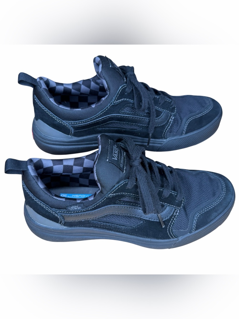 Vans UltraRange 3D Black Sneakers Men’s 9 Women’s 10.5 UltraCush Skate Shoes